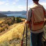 Brian on rebar with Columbia River